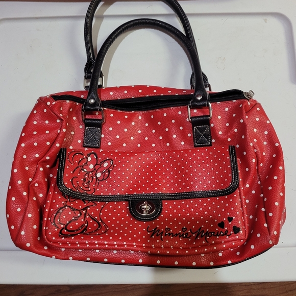 Disney Parks Red with White Polka Dots Minnie Mouse Purse - Picture 5 of 7